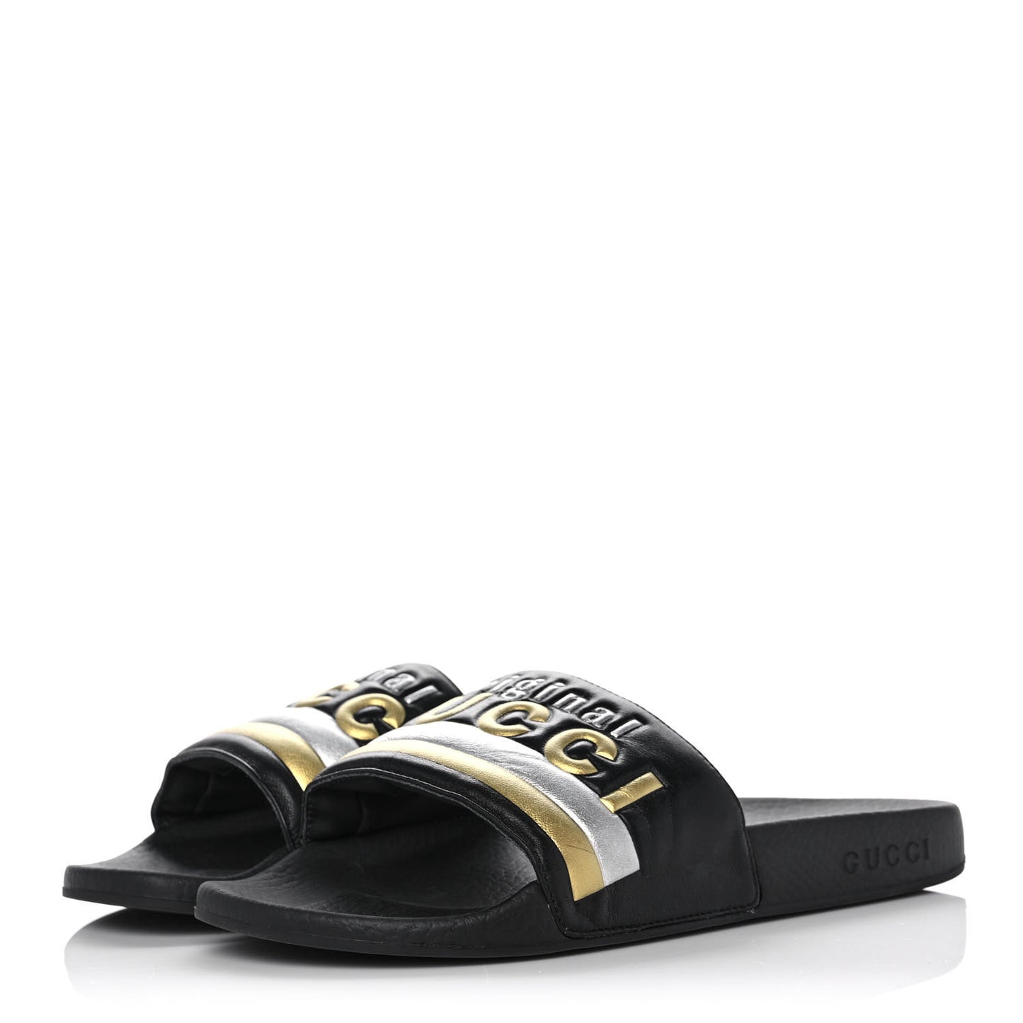 Rubber Womens Pursuit Pool Slide Sandals 39 Black