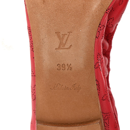 Louis Vuitton Mahina Elba Ballet Flats 39.5 Red 7 of 11