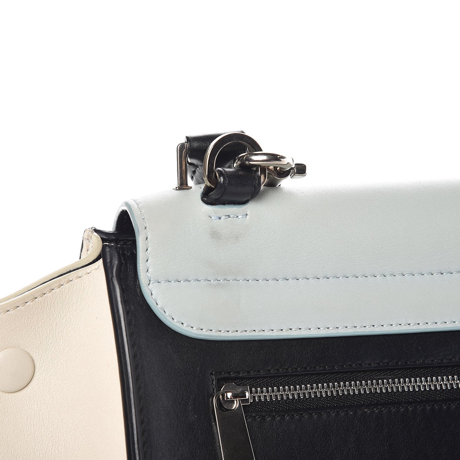 Celine Smooth Calfskin Medium Tri-Color Trapeze 9 of 17