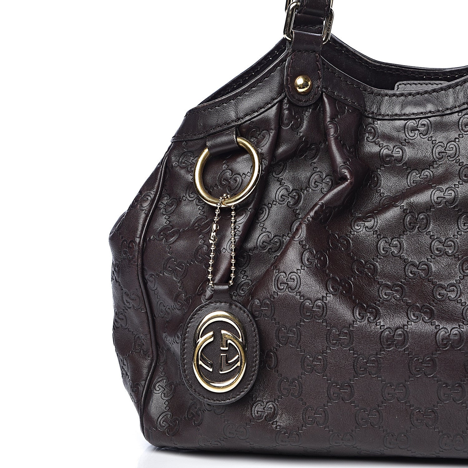 Gucci Guccissima Medium Sukey Tote Chocolate 10 of 10