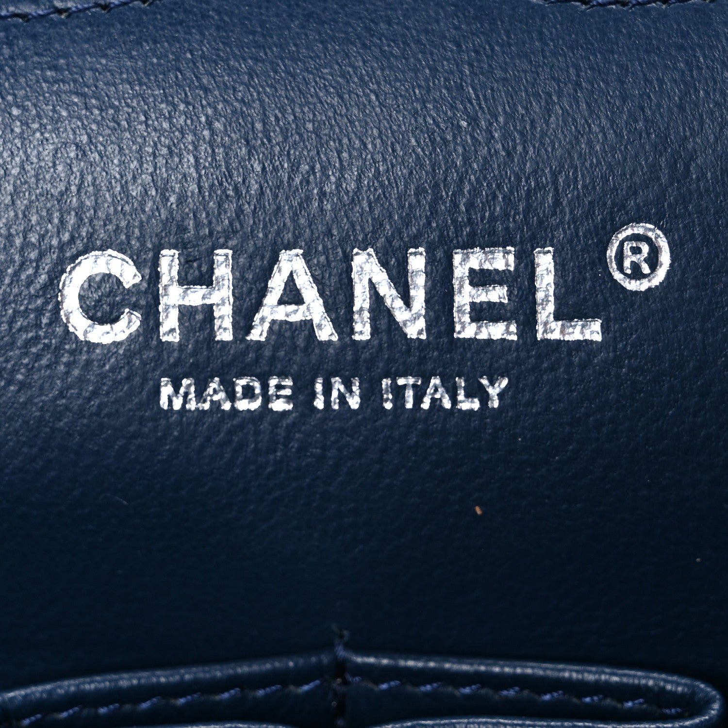 Chanel Caviar Quilted Jumbo Double Flap Navy Blue 6 of 10
