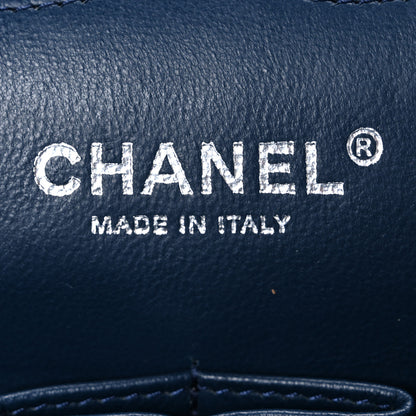 Chanel Caviar Quilted Jumbo Double Flap Navy Blue 6 of 10