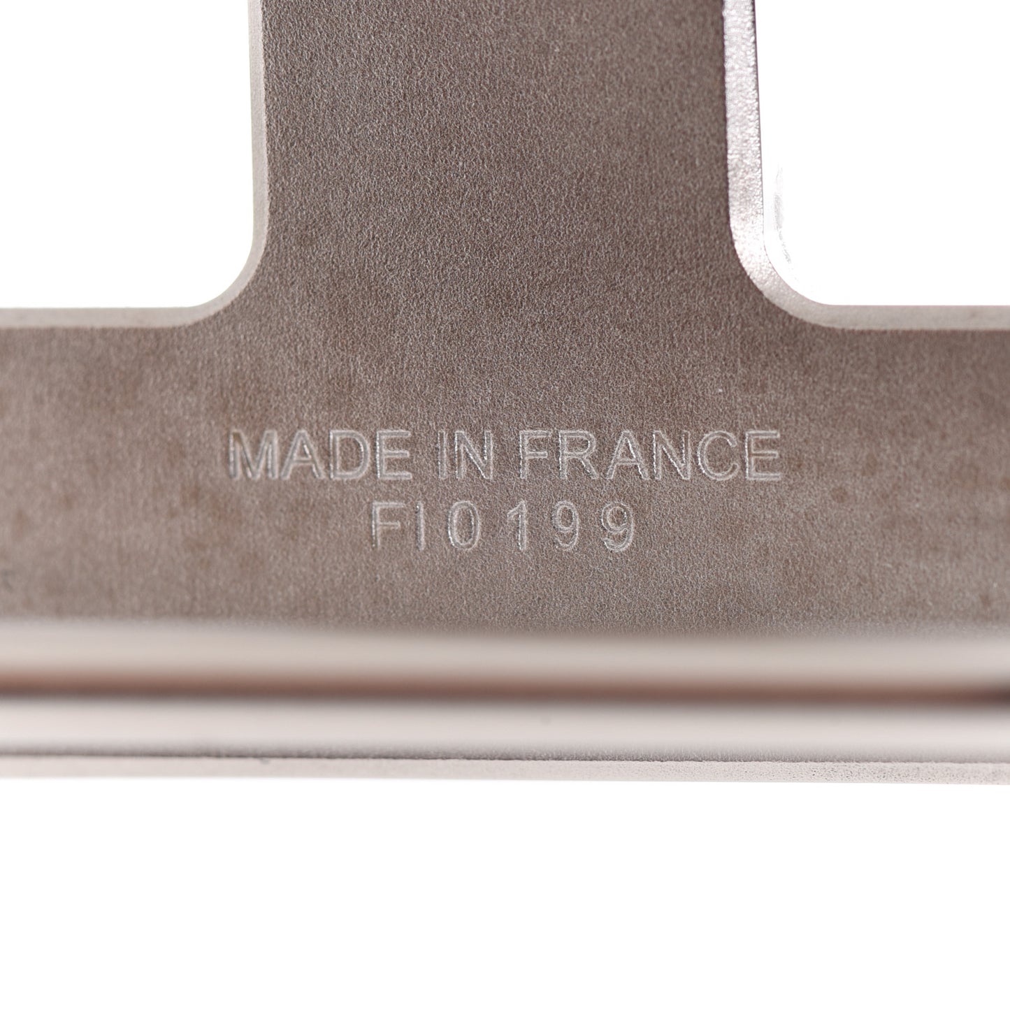 Polished Palladium 32mm H Belt Buckle Silver