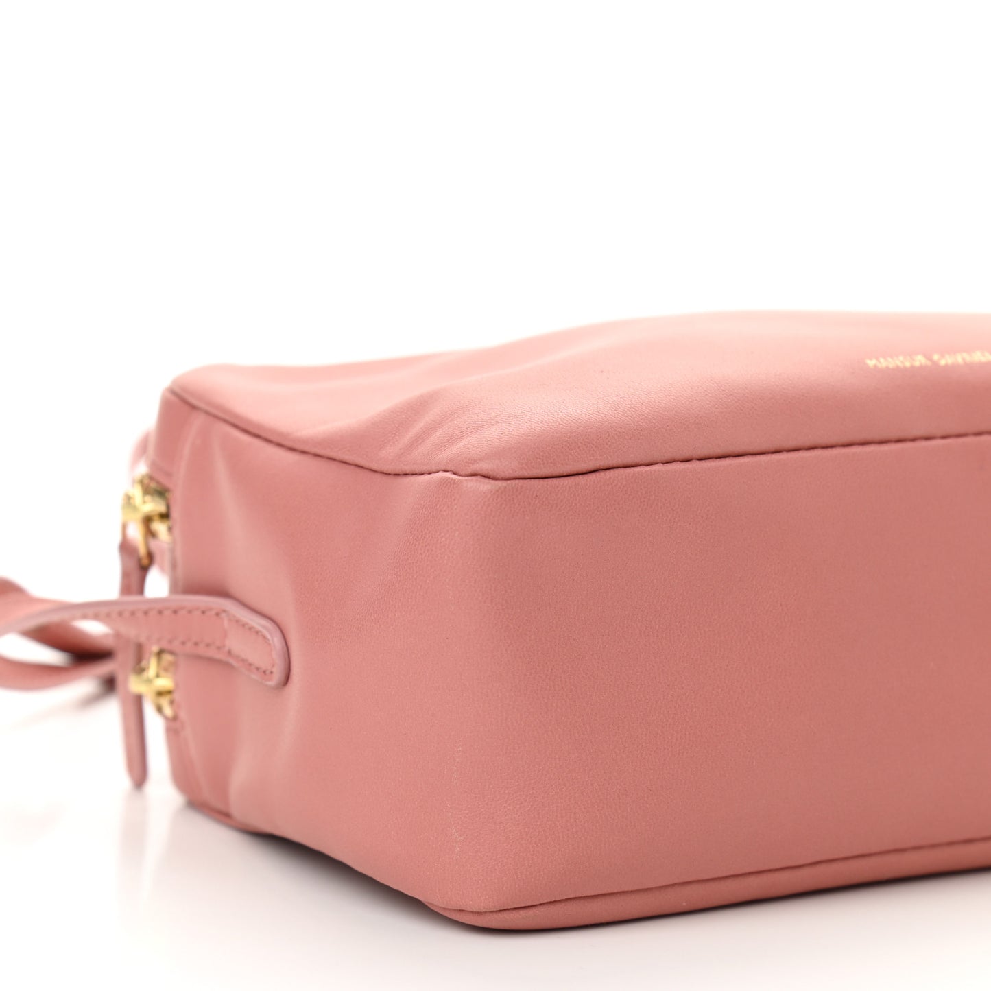 Calfskin Double Zip Crossbody Blush