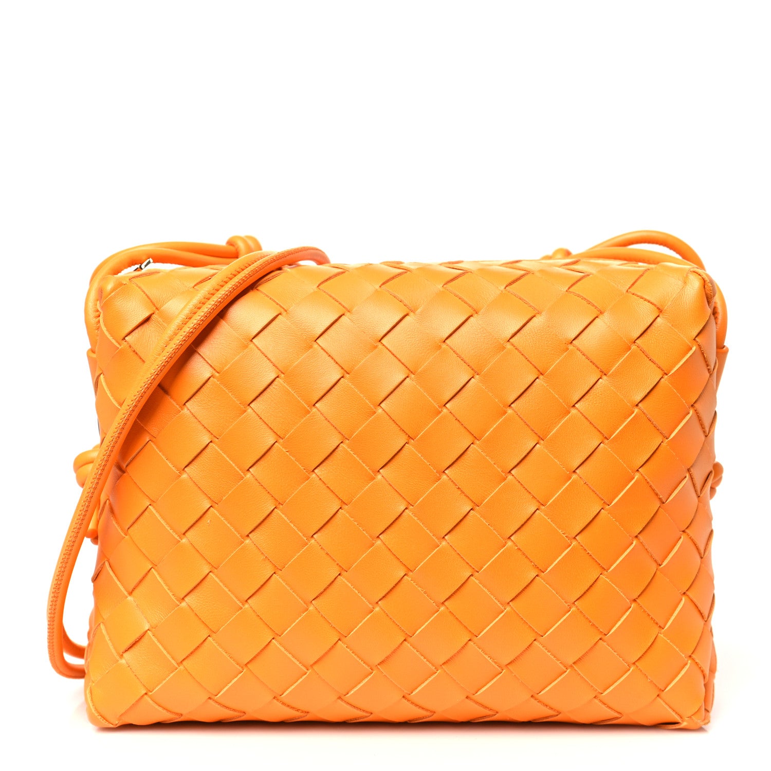 Bottega Veneta Nappa Intrecciato Small Loop Camera Bag Tangerine 1 of 9
