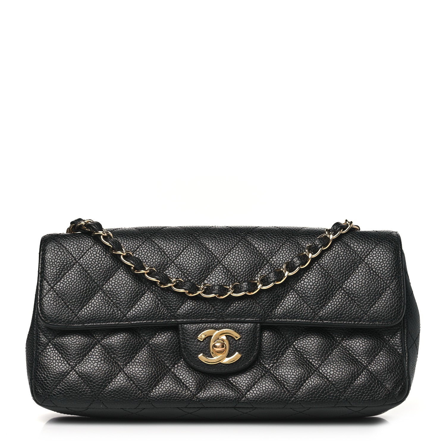 Chanel Caviar Quilted East West Flap Black 1 of 11