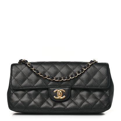 Chanel Caviar Quilted East West Flap Black 1 of 11