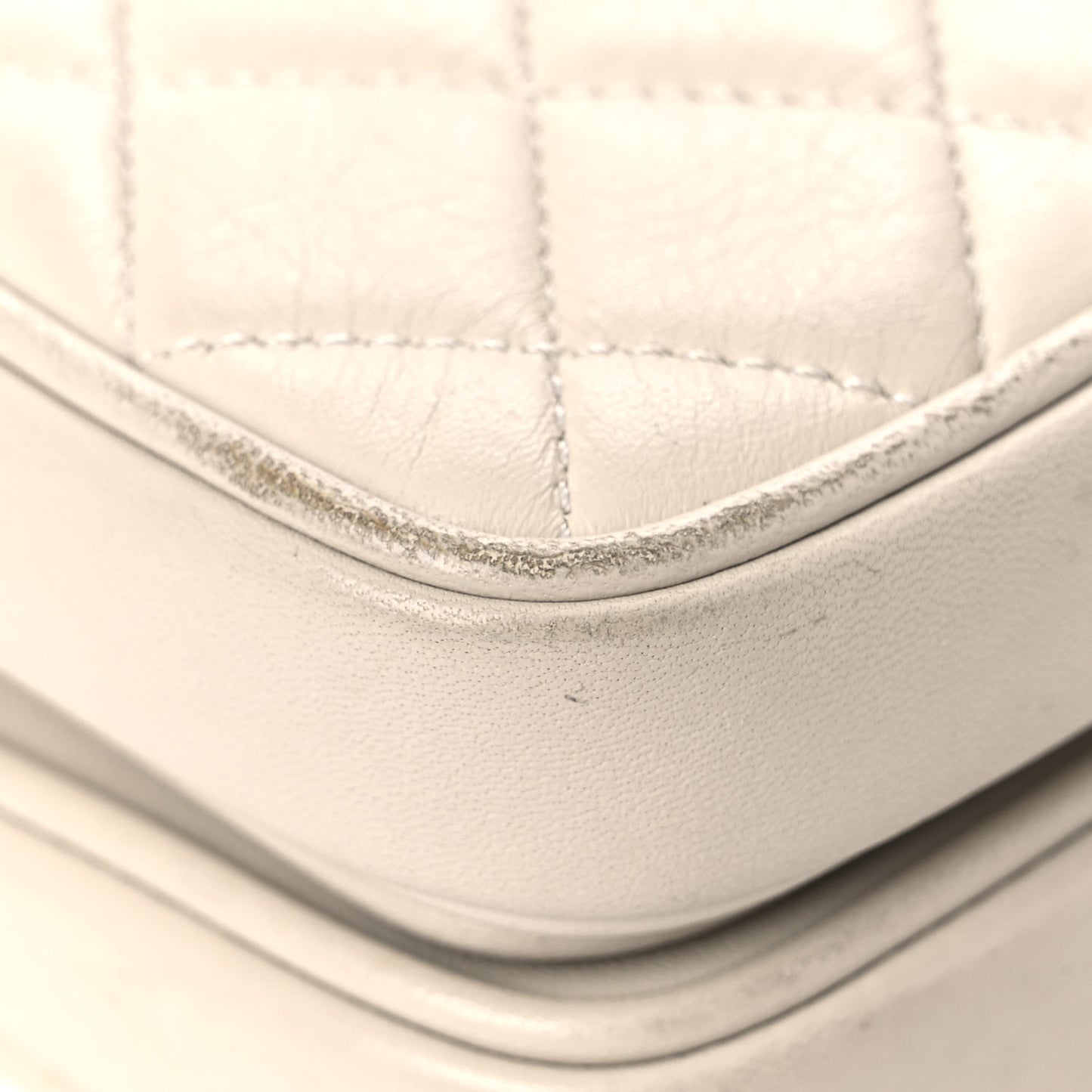 Lambskin Quilted Mini Citizen Chic Flap Ivory Ivory
