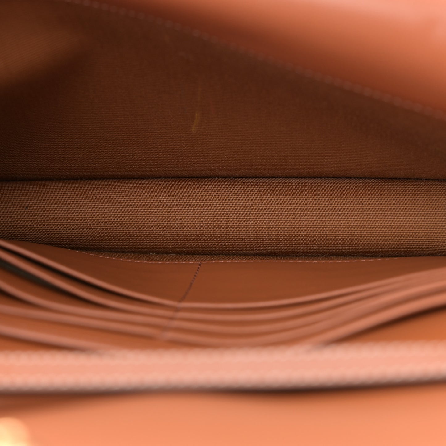 Triomphe Canvas Lambskin Wallet On Strap Tan