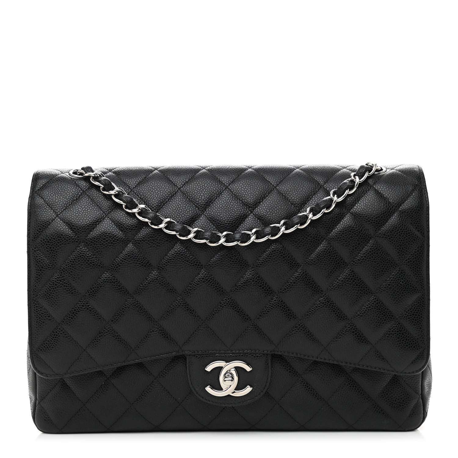 Chanel Caviar Quilted Maxi Double Flap Black 1 of 10