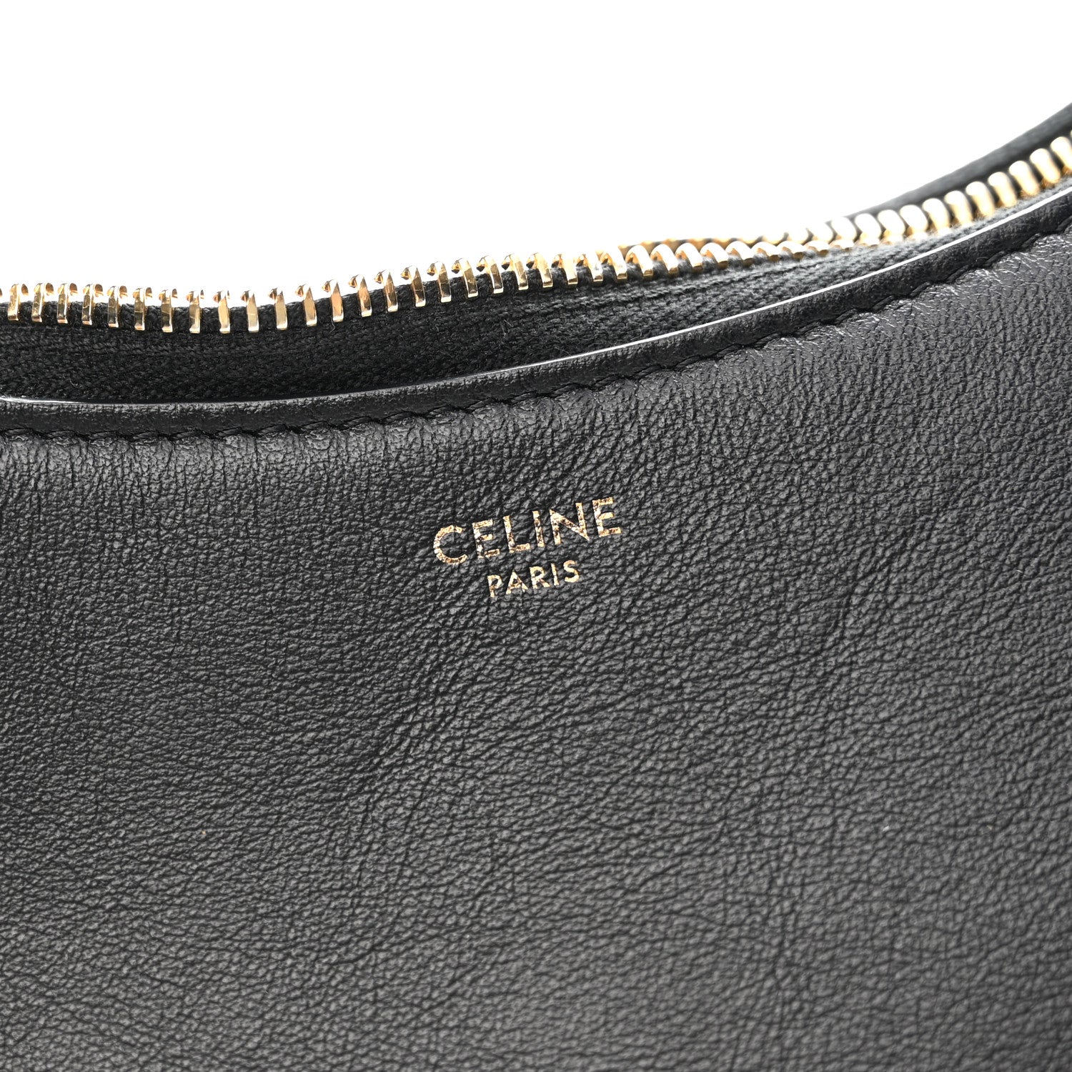 Celine Smooth Calfskin Medium Strap Ava Shoulder Bag Black Tan 6 of 12