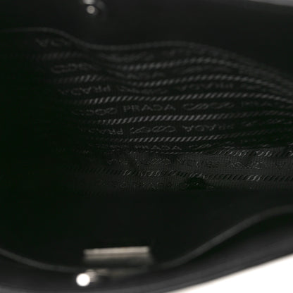 Prada Spazzolato Cleo Shoulder Bag Black 5 of 9