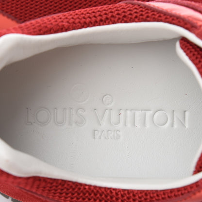 Louis Vuitton Suede Calfskin Run Away Sneakers 37.5 Rouge 6 of 16