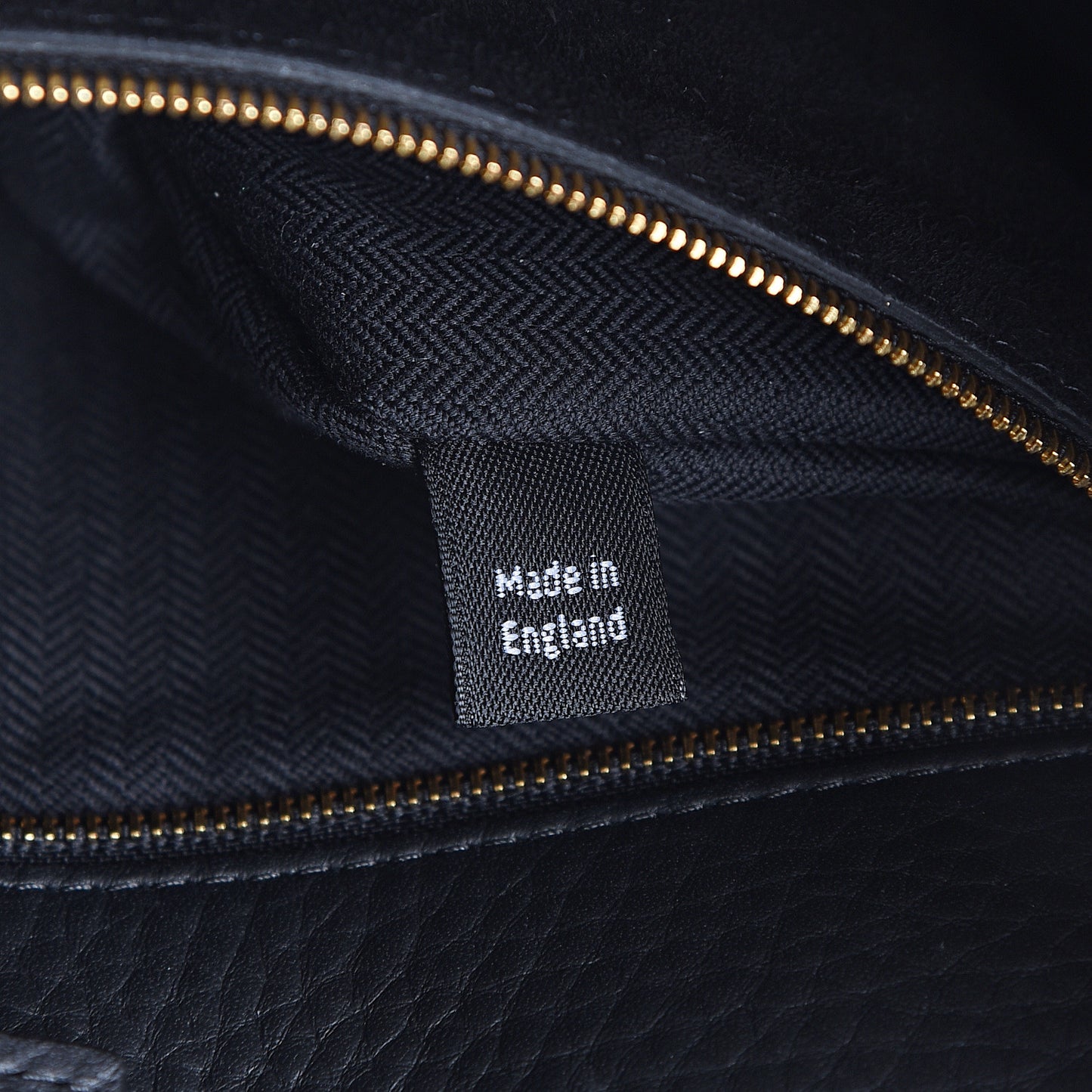 Heavy Grain Iris Tote Midnight Black