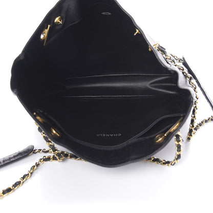 Chanel Lambskin Shopping Tote Black 5 of 13
