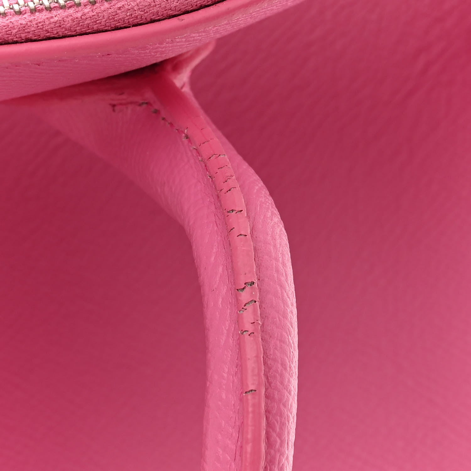 Balenciaga Signature Grained Calfskin Logo M Ville Top Handle Bag Rose Bubblegum Black 17 of 18