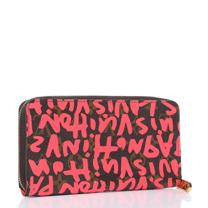 Louis Vuitton Monogram Graffiti Zippy Wallet Fuchsia 3 of 15
