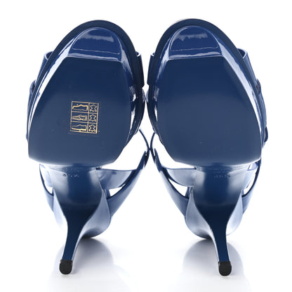 Saint Laurent Patent Tribute 105 Platform Sandals 35.5 Royal Blue 5 of 11