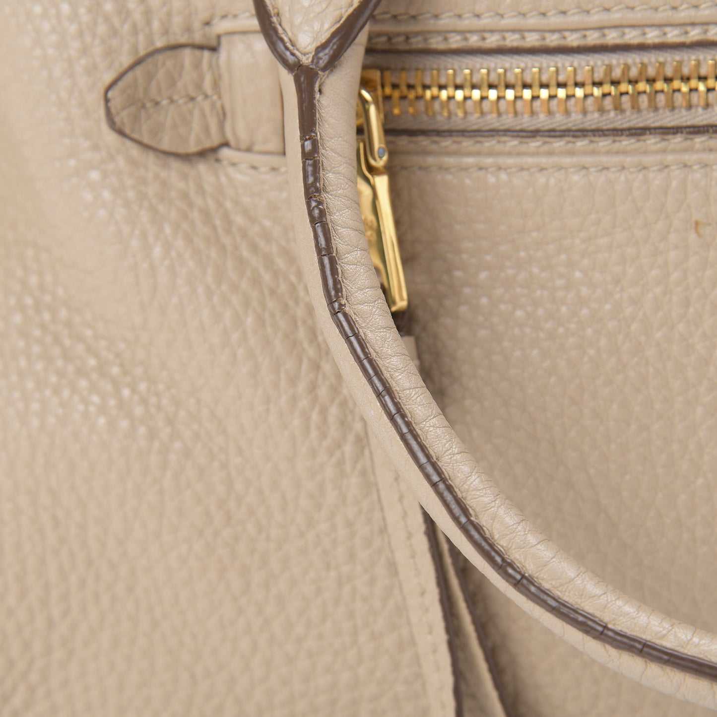 Vitello Daino Shopping Satchel Cammeo
