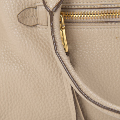 Prada Vitello Daino Shopping Satchel Cammeo 18 of 21
