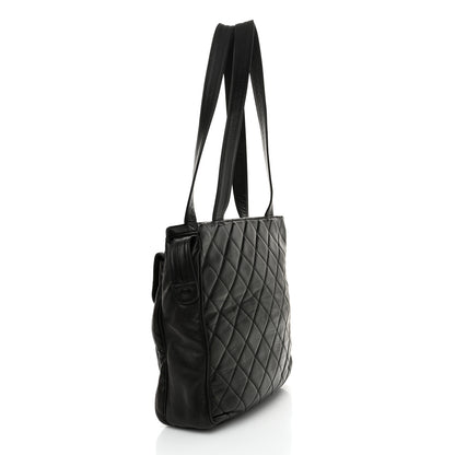 Chanel Lambskin Quilted CC Shoulder Bag Black 3 of 11