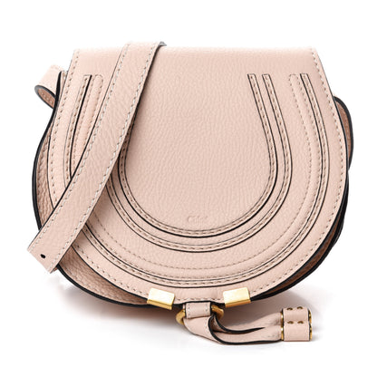Chloe Calfskin Mini Marcie Round Crossbody Bag Blush Nude 1 of 9