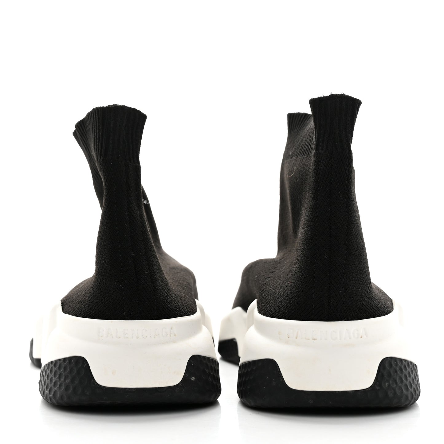 Neoprene Knit Womens Speed Sneakers 37 Black White