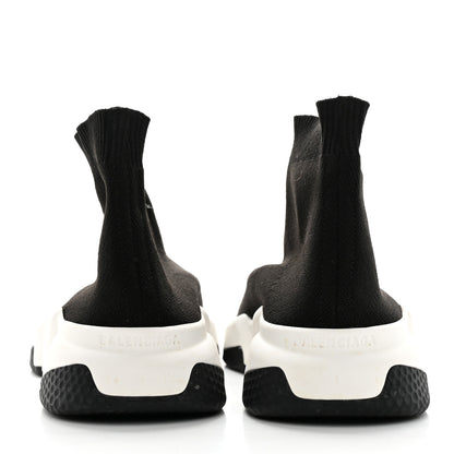 Balenciaga Neoprene Knit Womens Speed Sneakers 37 Black White 4 of 16