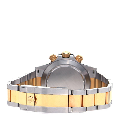 Rolex Stainless Steel 18K Yellow Gold 40mm Oyster Perpetual Cosmograph Daytona Watch Black 116523 3 of 4