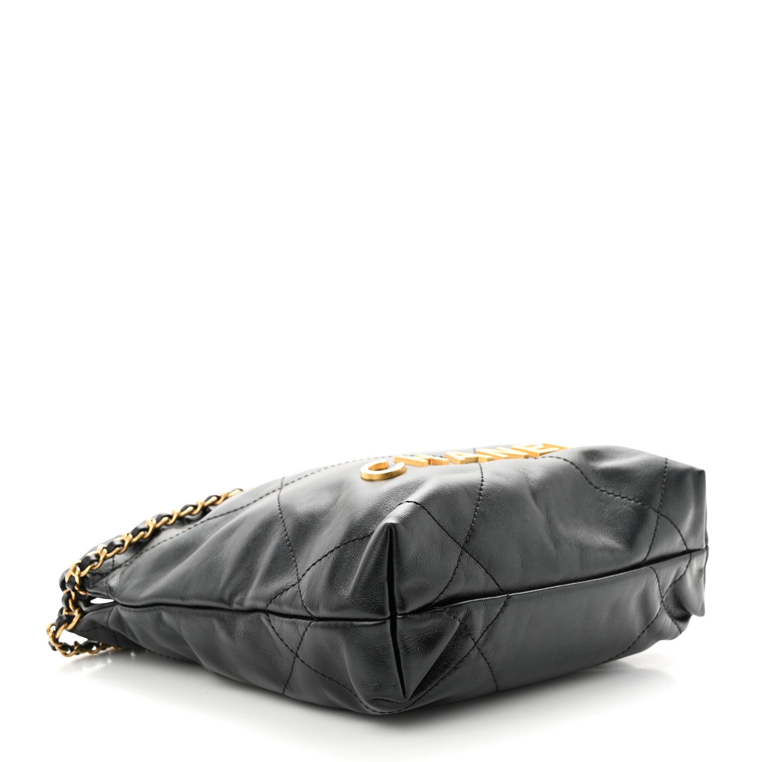Chanel Shiny Calfskin Quilted Mini Chanel 22 Black 4 of 11