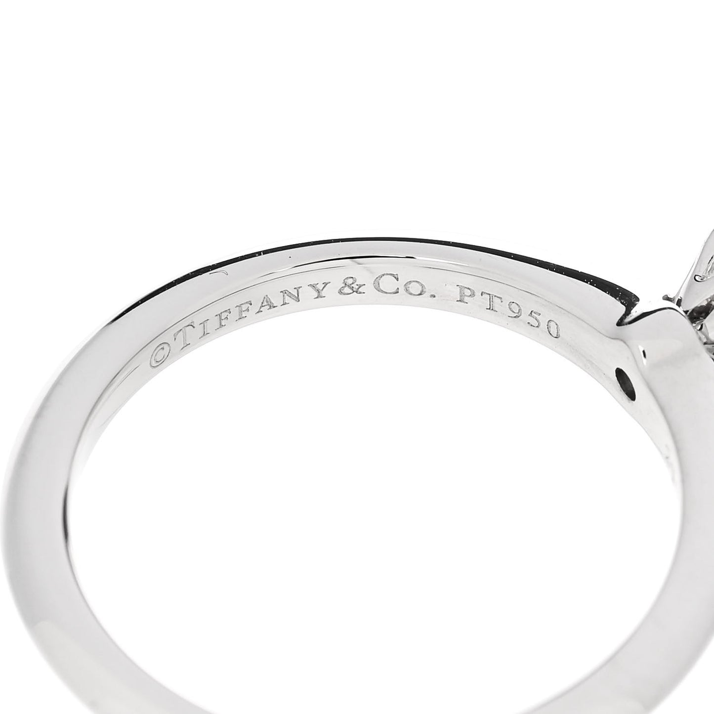 Platinum Diamond .26ct Solitaire Engagement Ring 52 6