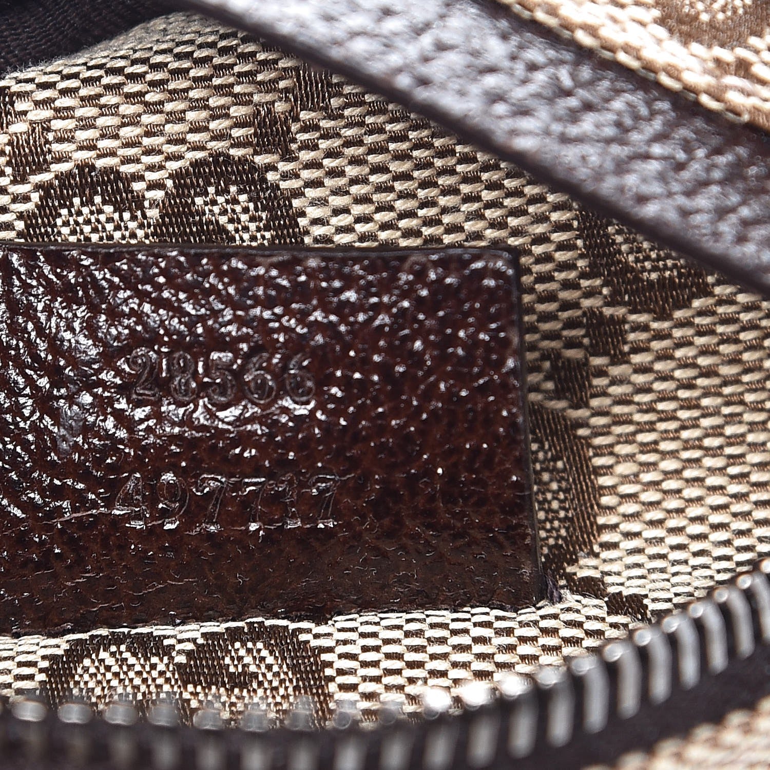 Gucci GG Monogram Double Pocket Belt Bag Dark Brown 7 of 8