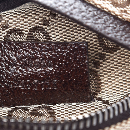 Gucci GG Monogram Double Pocket Belt Bag Dark Brown 7 of 8