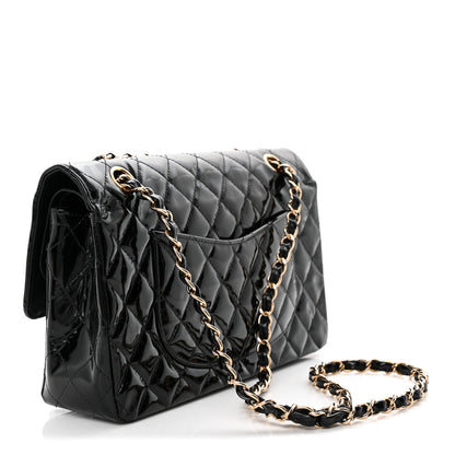 Chanel Patent Quilted Medium Double Flap Black 3 of 11