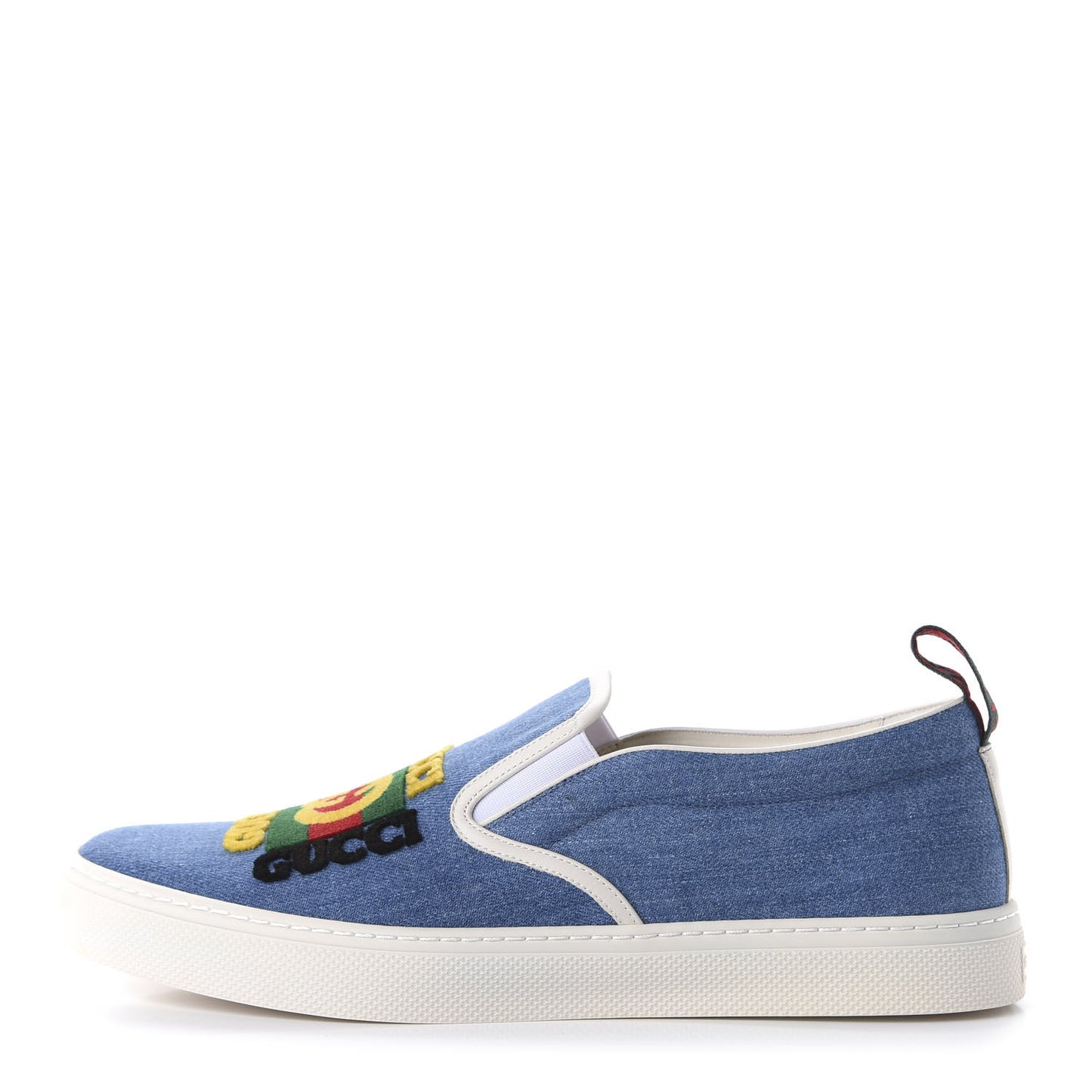 Kura Denim Logo Embroidered Mens Slip On Sneakers 12 Blue