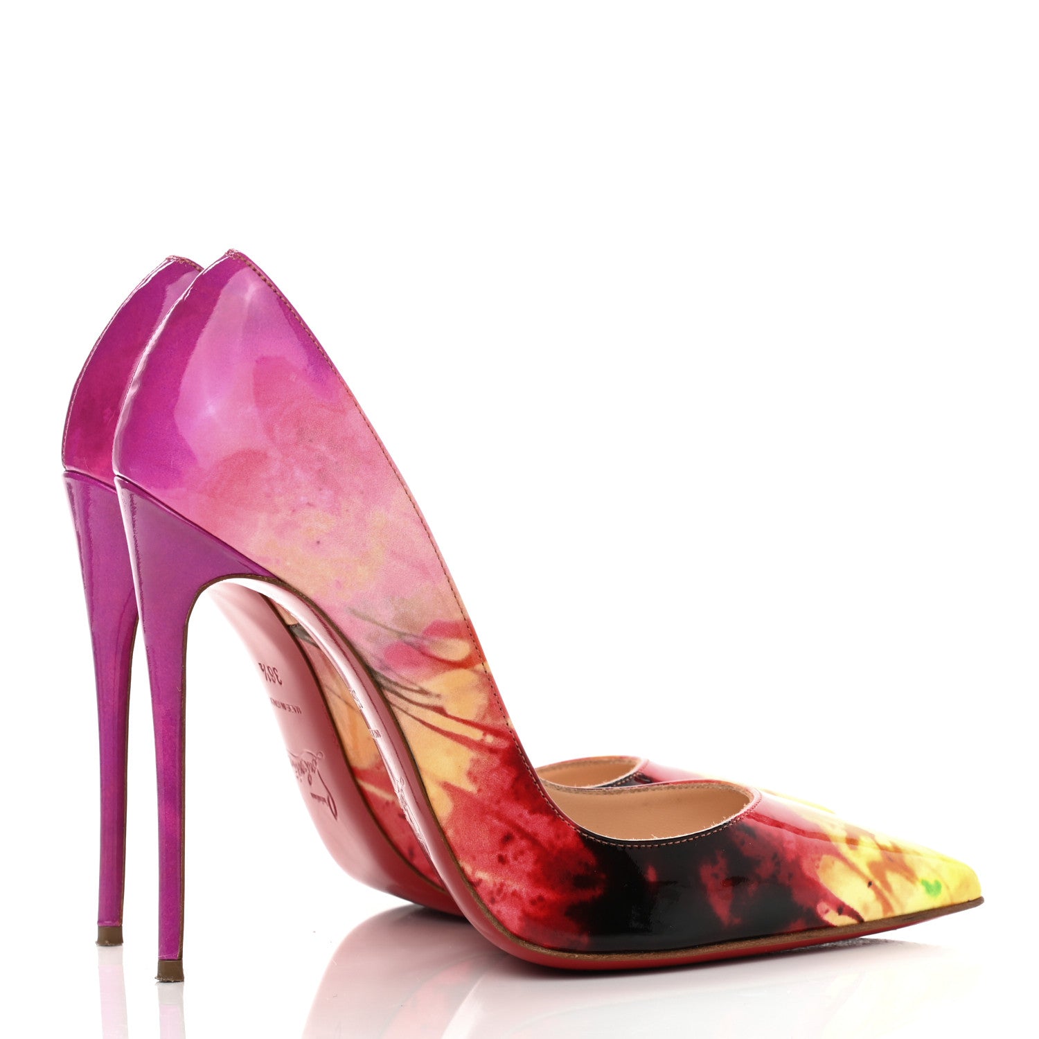 Christian Louboutin Patent Tie and Dye So Kate 120 Pumps 36.5 Multicolor 4 of 10