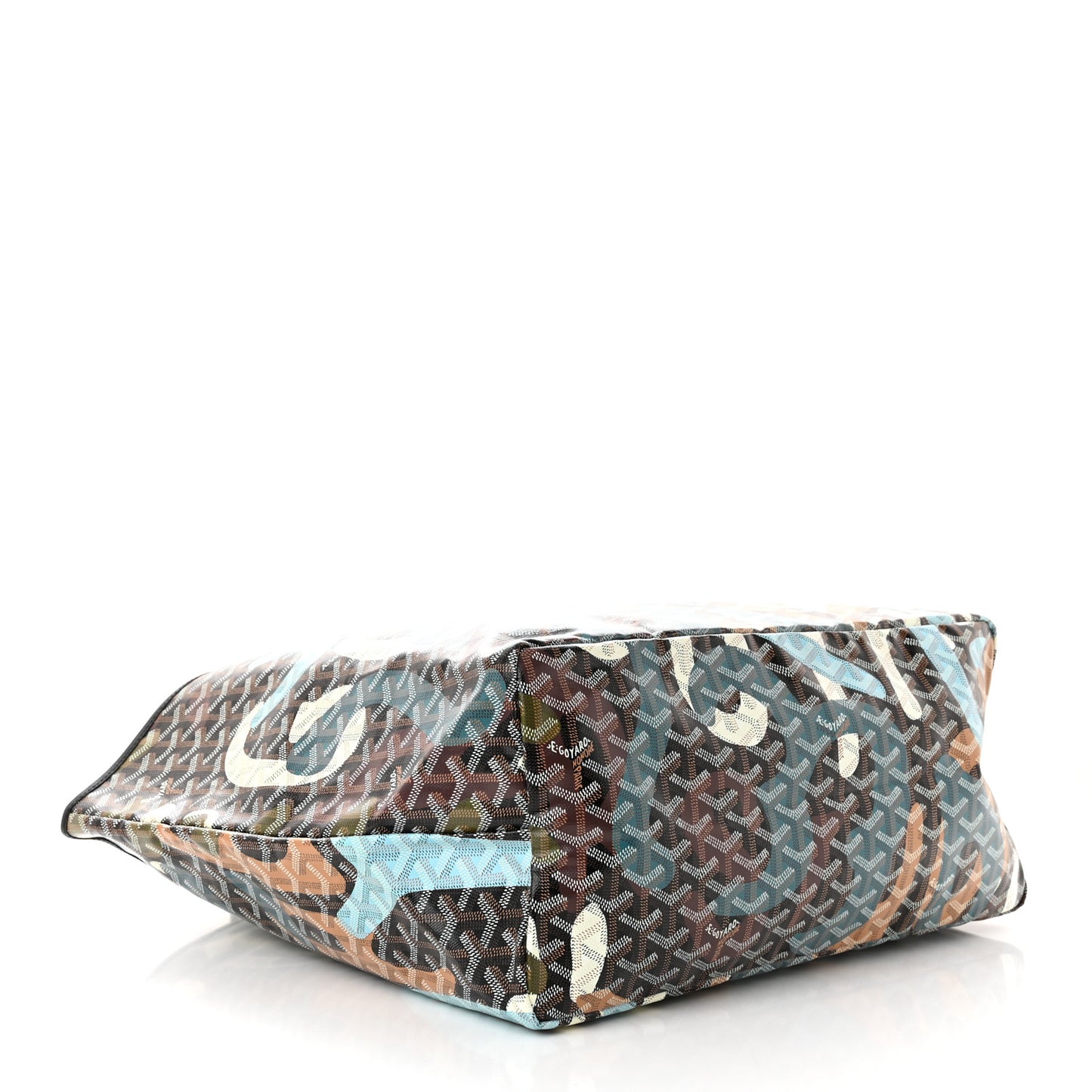 Goyardine Saint Louis Lettres Camouflage GM Black Blue