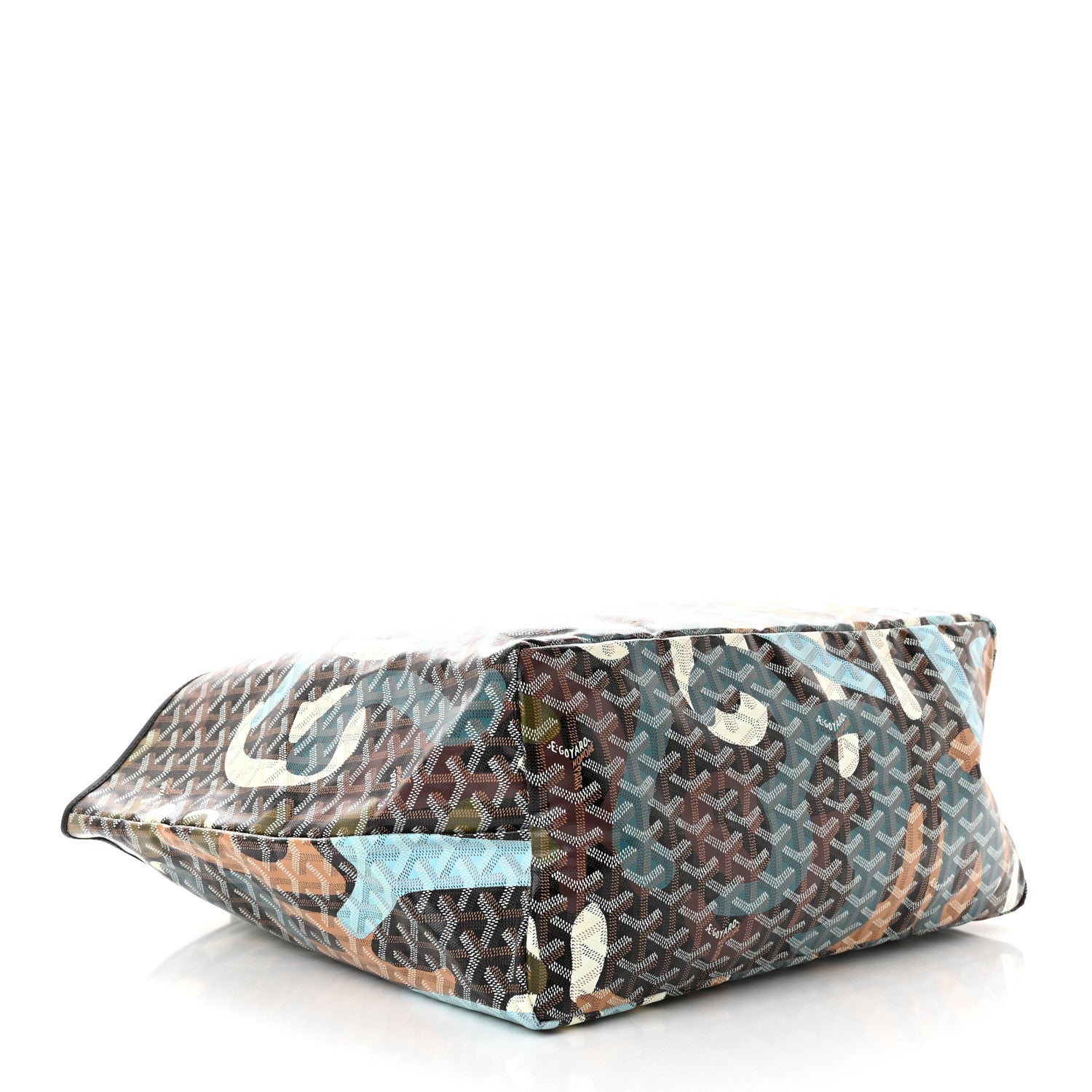 Goyard Goyardine Saint Louis Lettres Camouflage GM Black Blue 5 of 11
