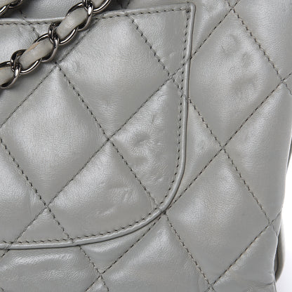 Chanel Lambskin Quilted Large 3 Flap Bag Grey 20 of 20