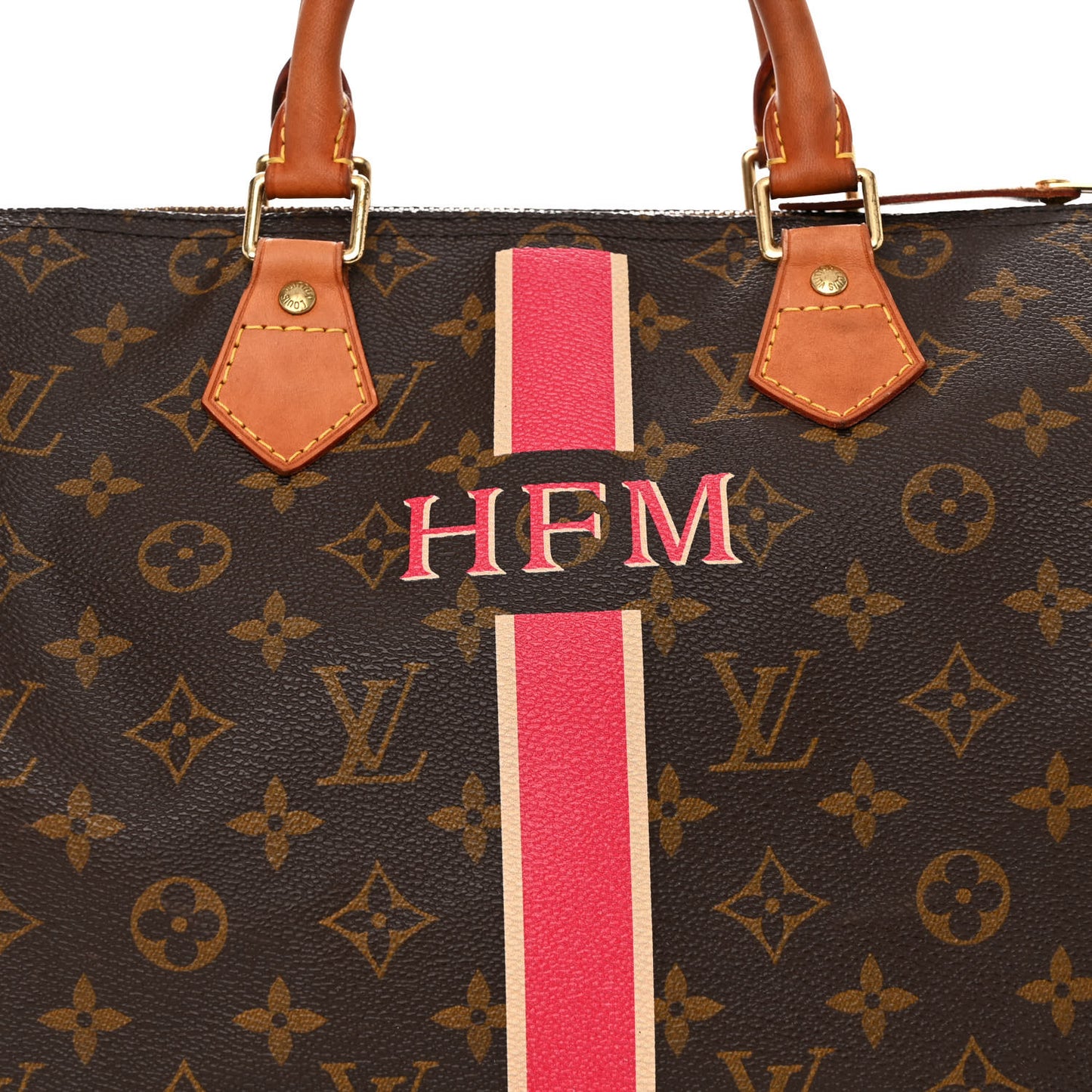 Monogram My LV Heritage Speedy 30 Fuchsia Ivory