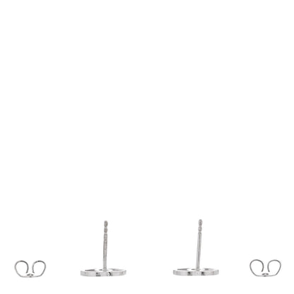 Gucci 18K White Gold GG Tissue Stud Earrings 3 of 5