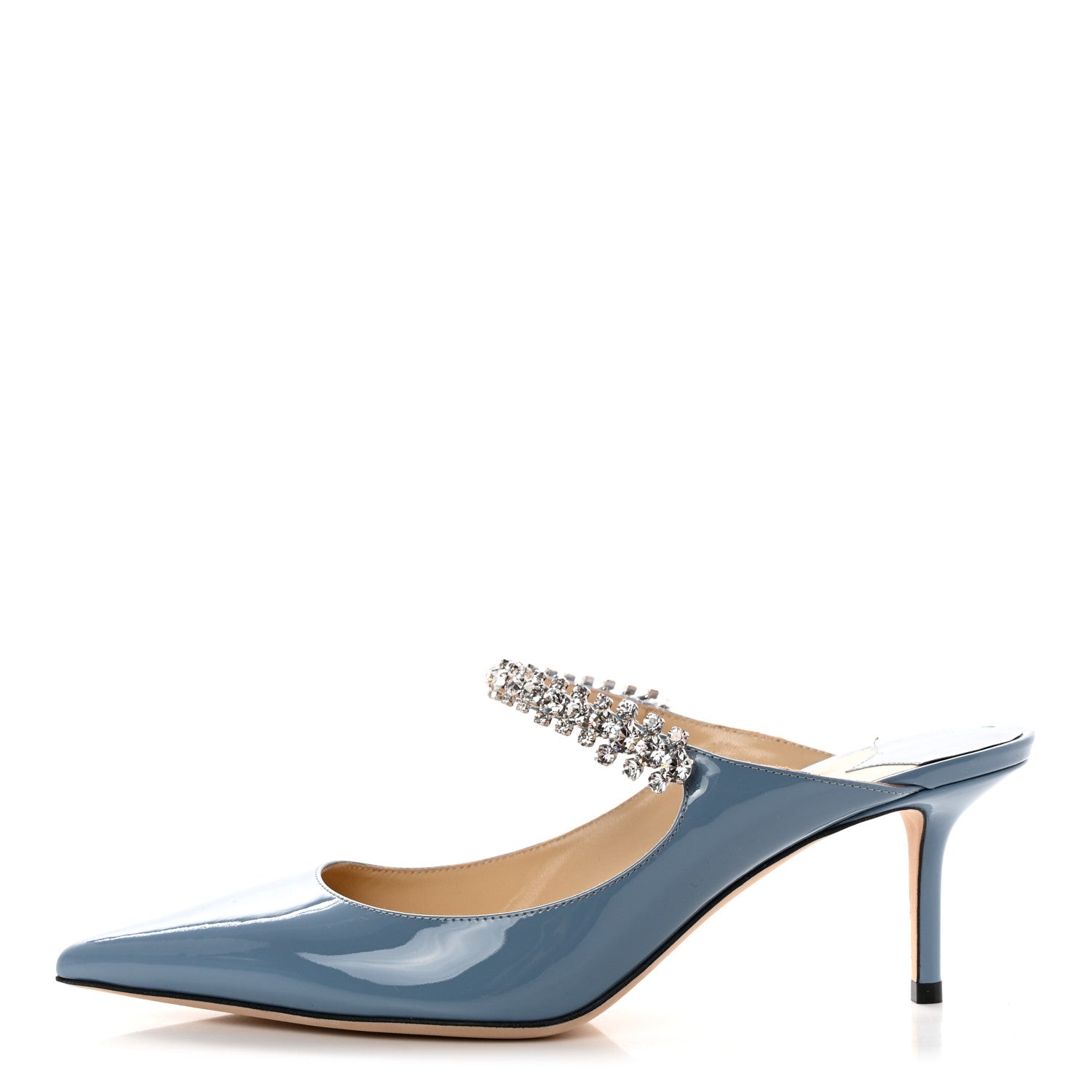 Jimmy Choo Patent Crystal Bing 65 Pumps 40.5 Blue 1 of 7