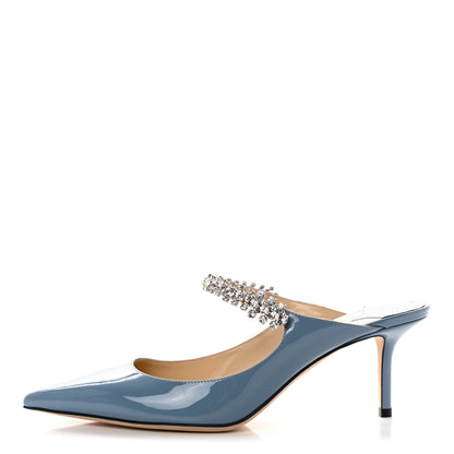 Jimmy Choo Patent Crystal Bing 65 Pumps 40.5 Blue 1 of 7