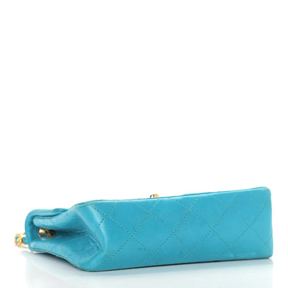 Chanel Lambskin Quilted Mini Square Flap Blue 3 of 11