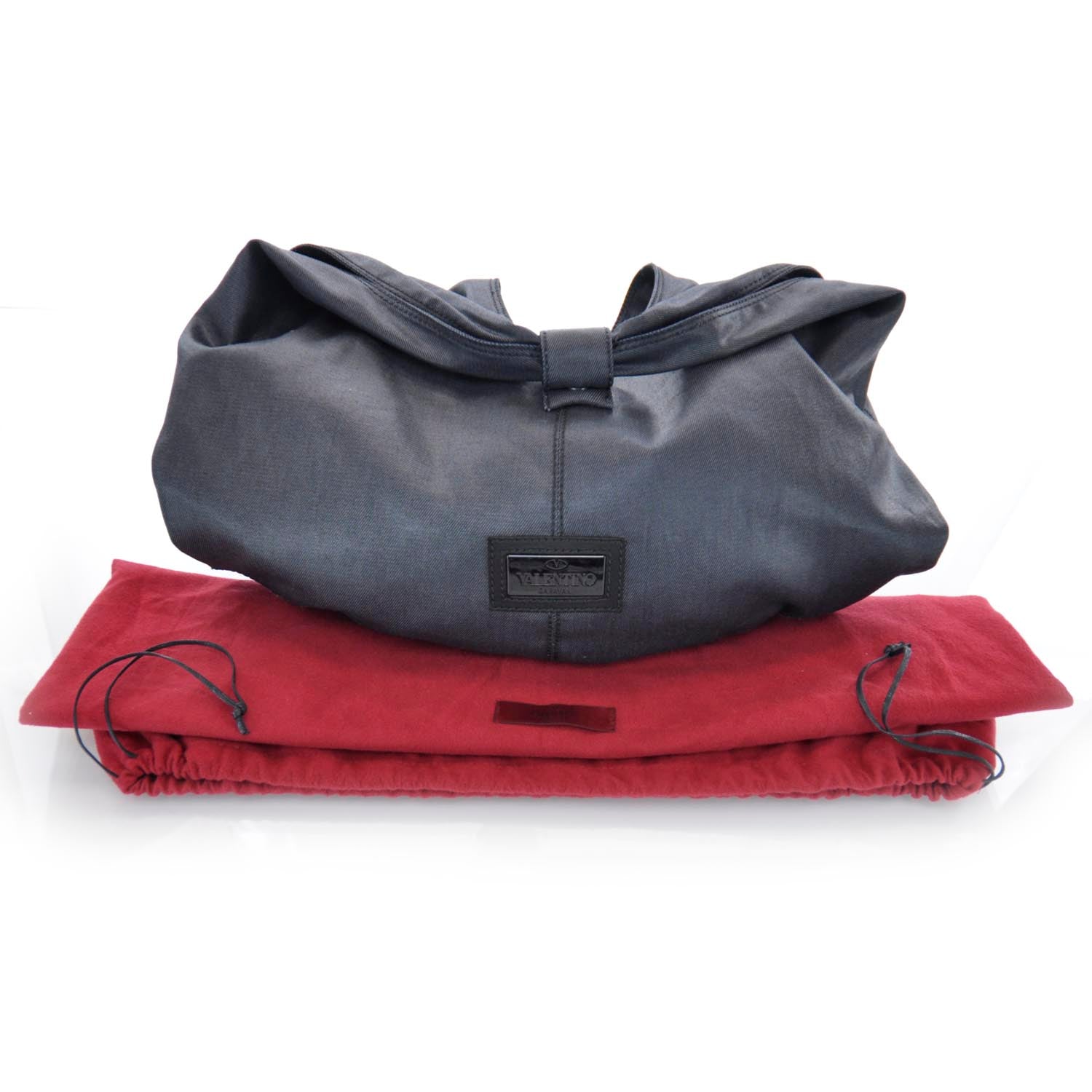 Valentino Garavani Denim Petale Rose Hobo 3 of 10