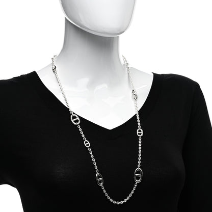 Hermes Sterling Silver Farandole Necklace 80 7 of 9