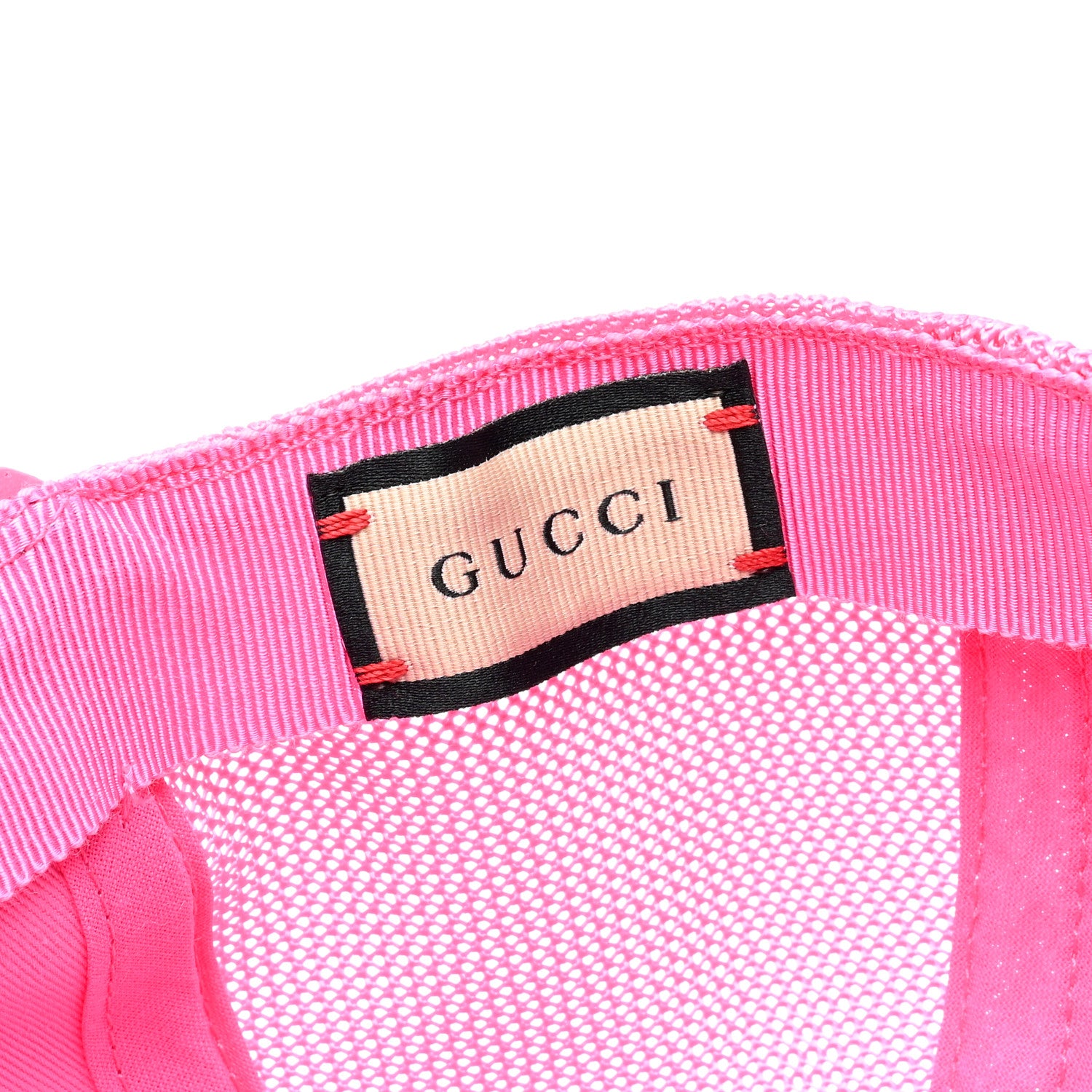 Gucci Calfskin Mesh GG Tennis Embossed Gary Baseball Hat M Modern Fucsia Modern Blue 8 of 8