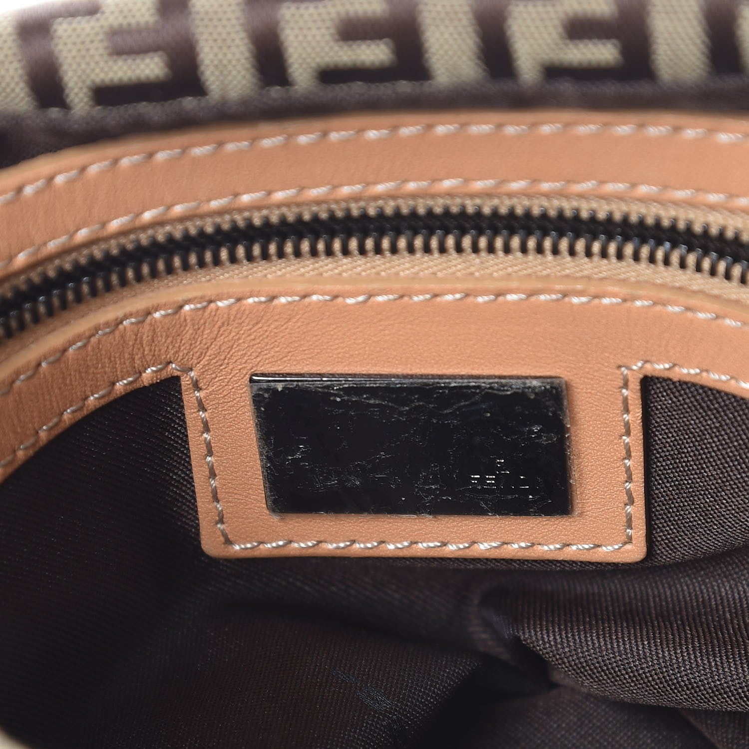 Fendi Zucchino Baguette Tan 6 of 11