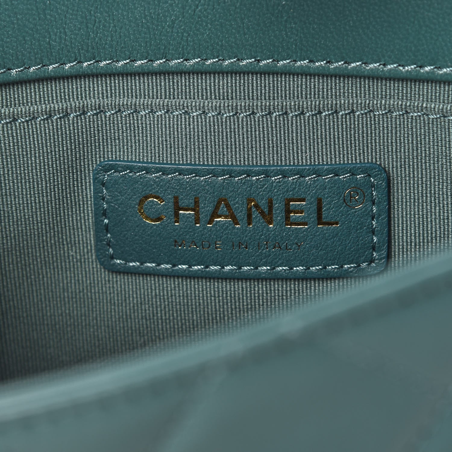 Chanel Lambskin Quilted Diamond Lock Flap Green 8 of 11