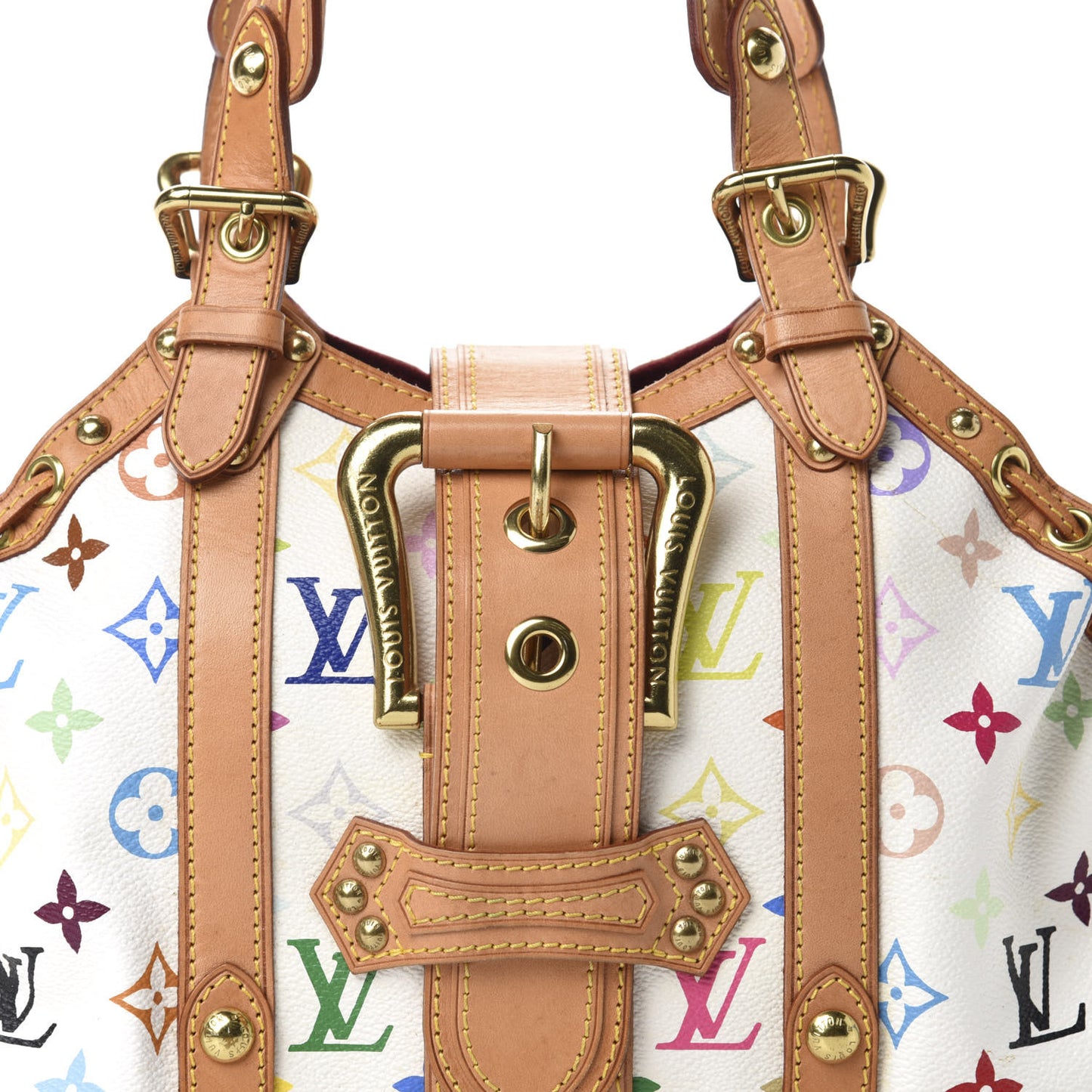Monogram Multicolor Theda GM White